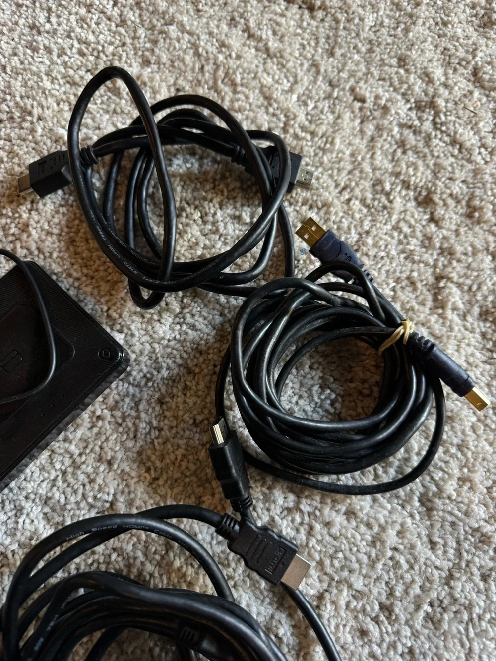 💗5 for $25💗 Mixed Electronic Cord & Adapter Lot - Black Cords & Adapters